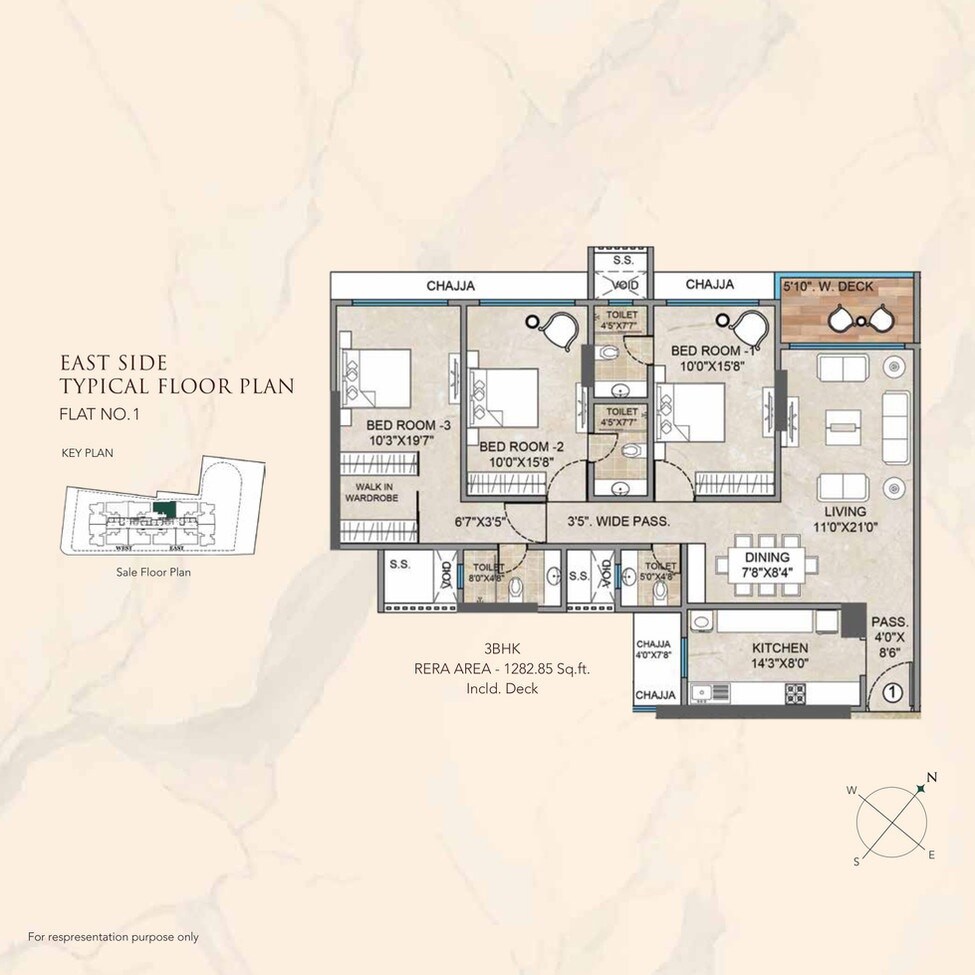 Other, bharat-alta-vistas 3 Bedroom 1282 Sq.Ft. Apartment In Shashtri Nagar Mumbai 8924912