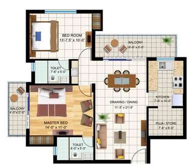 bharat swing apartment 2bhk 1030sqft1