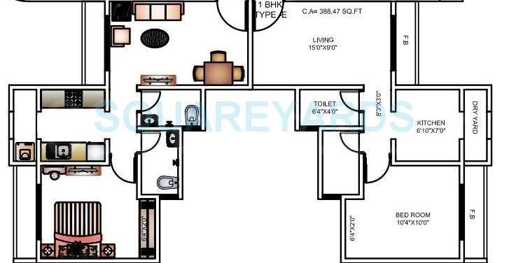 bhoomi arkade apartment 1bhk 388sqft 1