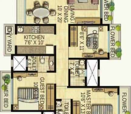 bhoomi ekta garden phase iii apartment 3 bhk 1665sqft 20200912140922