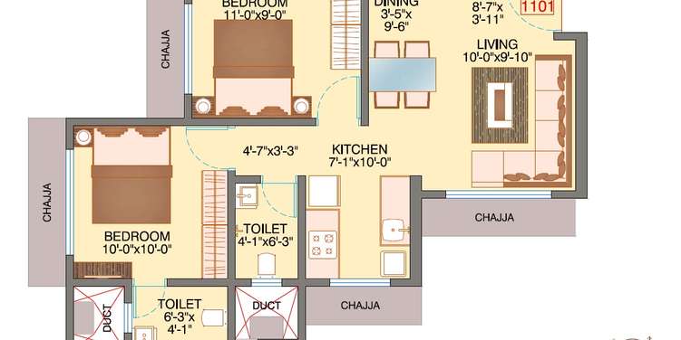 bhoomi new vandana chsl apartment 2 bhk 527sqft 20234315004309