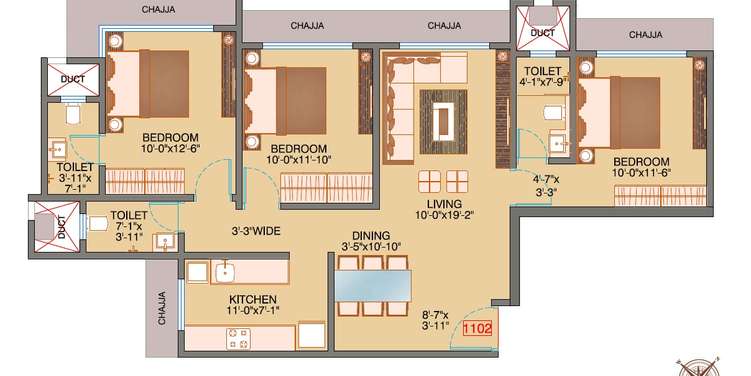 bhoomi new vandana chsl apartment 3 bhk 890sqft 20234215004249