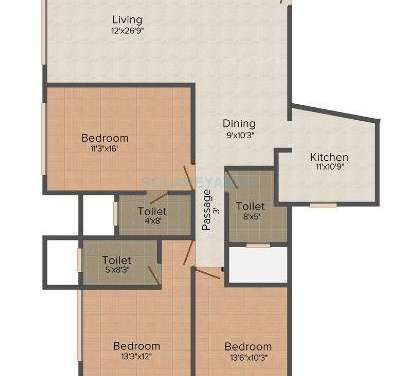 bhoomi realty aura biplex apartment 3bhk 1691sqft 1