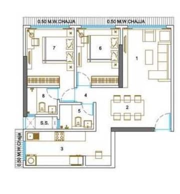  2 BHK Apartment at Bini Winspace Amelio, Andheri West – for Sale