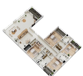 4 BHK 4000 Sq. Ft. Apartment in Birla Anayu