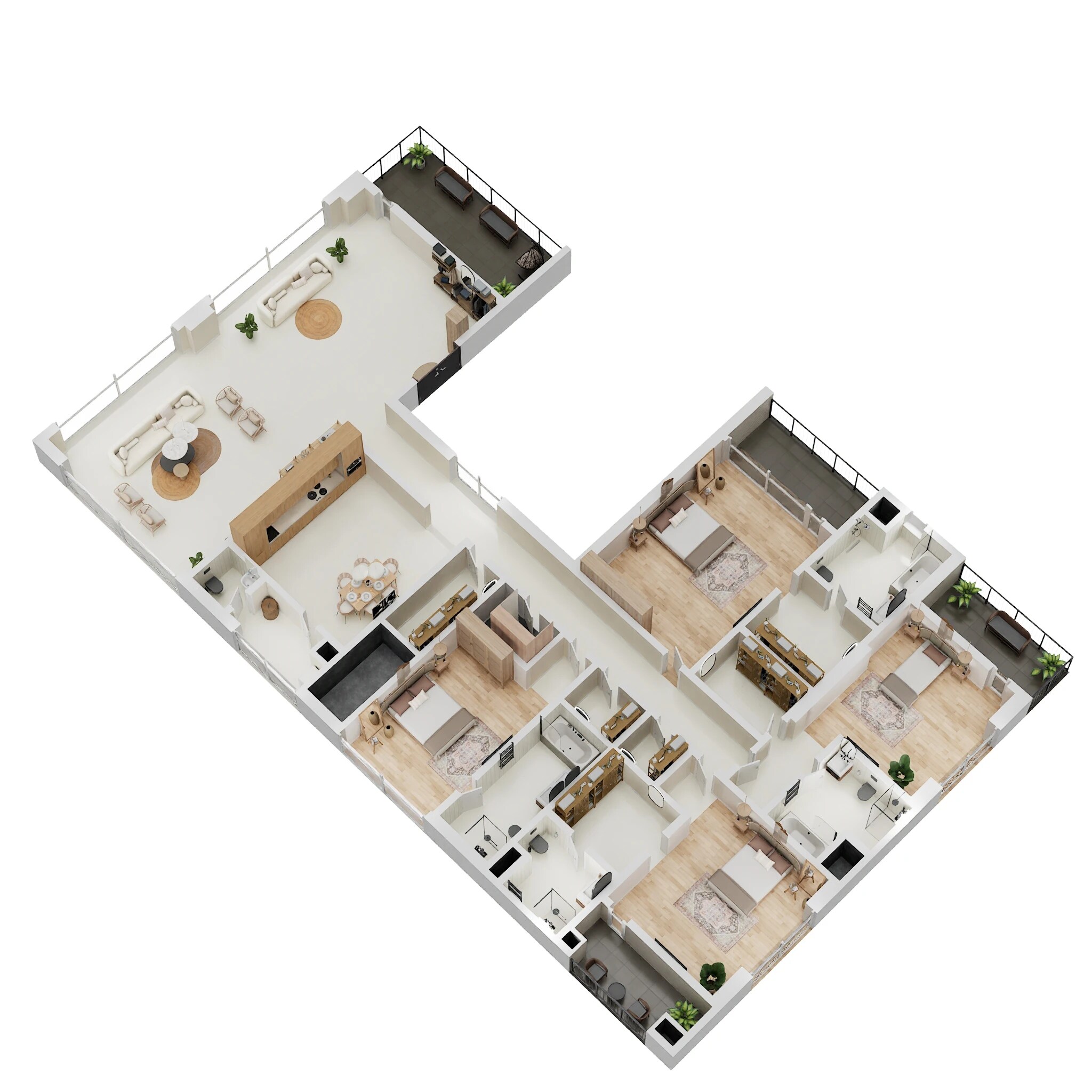 4 BHK 4000 Sq. Ft. Apartment