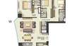 Bombay Realty One ICC 3 BHK Layout