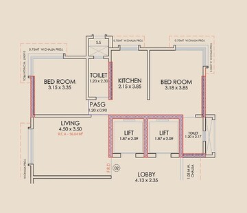  2 BHK Apartment at Brahma Aashirvad, Borivali West – for Sale
