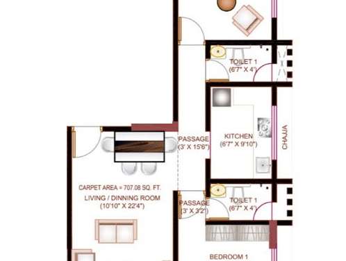 buildarch olive apartment 2 bhk 707sqft 20232314122316