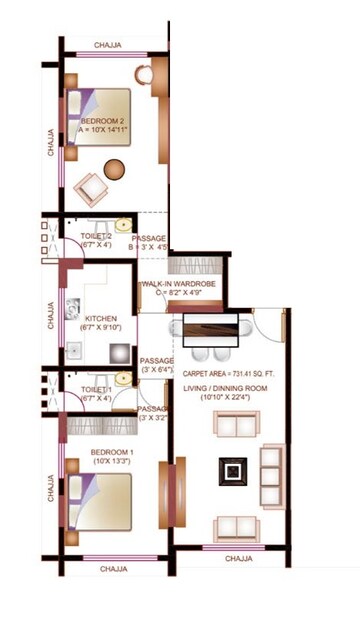  2 BHK Apartment at Buildarch Olive, Shivaji Park – for Rent