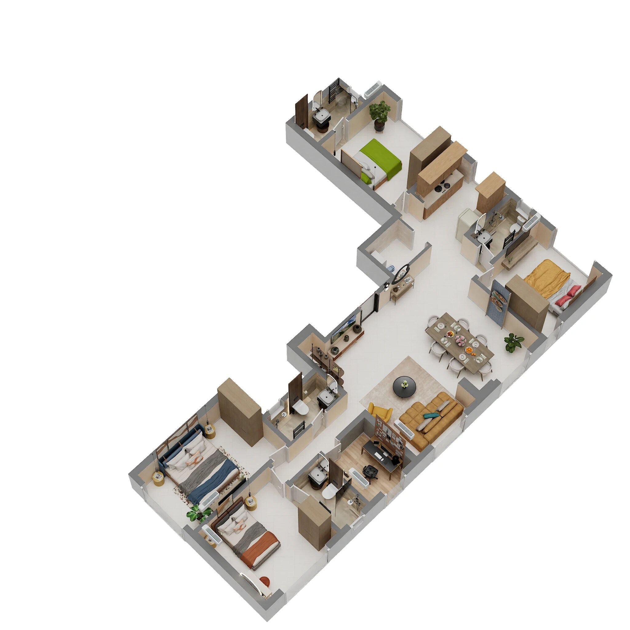 4 BHK 1291 Sq. Ft. Apartment