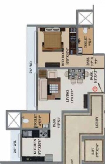  1 BHK Apartment at Buildtech Artiz Elite, Dahisar East – for Sale