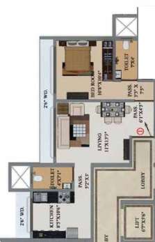 buildtech artiz elite apartment 1 bhk 491sqft 20204416124400