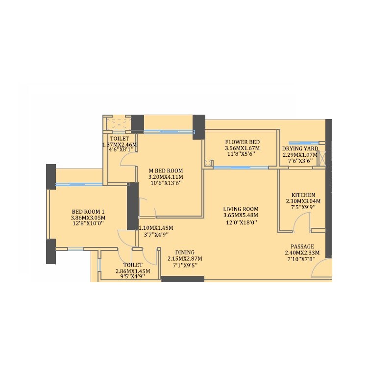 Other, cci-rivali-park 2 Bedroom 814 Sq.Ft. Apartment In Borivali East Mumbai 8803750