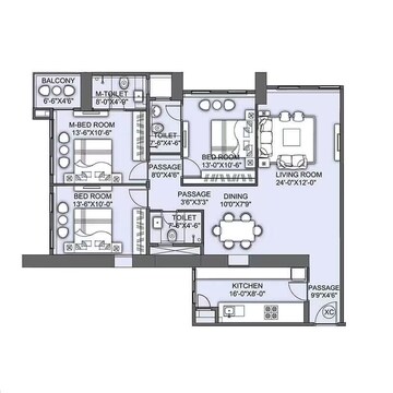  3 BHK Apartment at CCI Rivali Park, Borivali East – for Sale