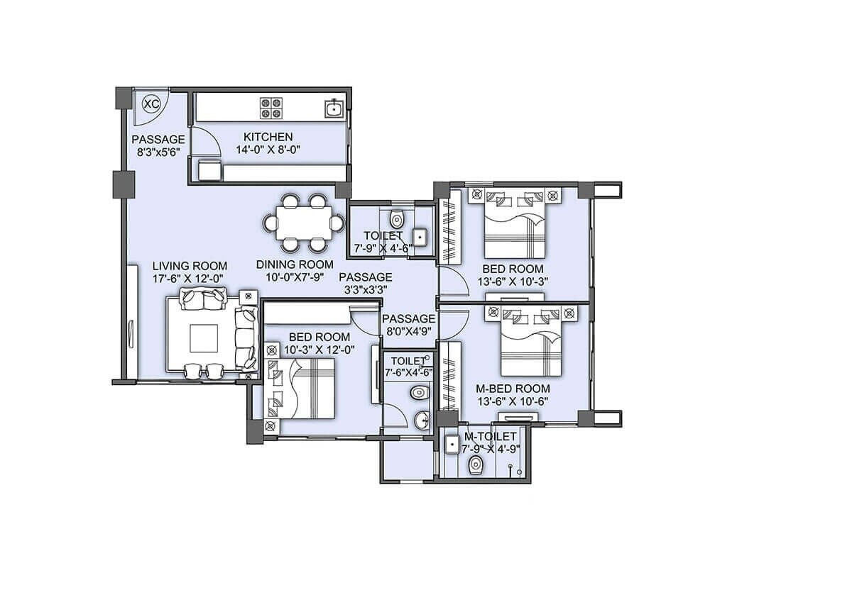 Other, cci-rivali-park 3 Bedroom 875 Sq.Ft. Apartment In Borivali East Mumbai 6276915