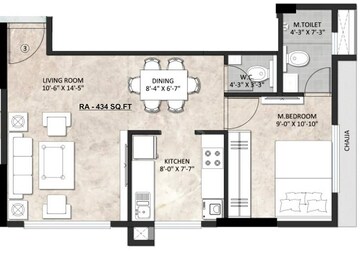  1 BHK Apartment at Cementers Tavisa, Mumbai Western Suburbs – for Sale