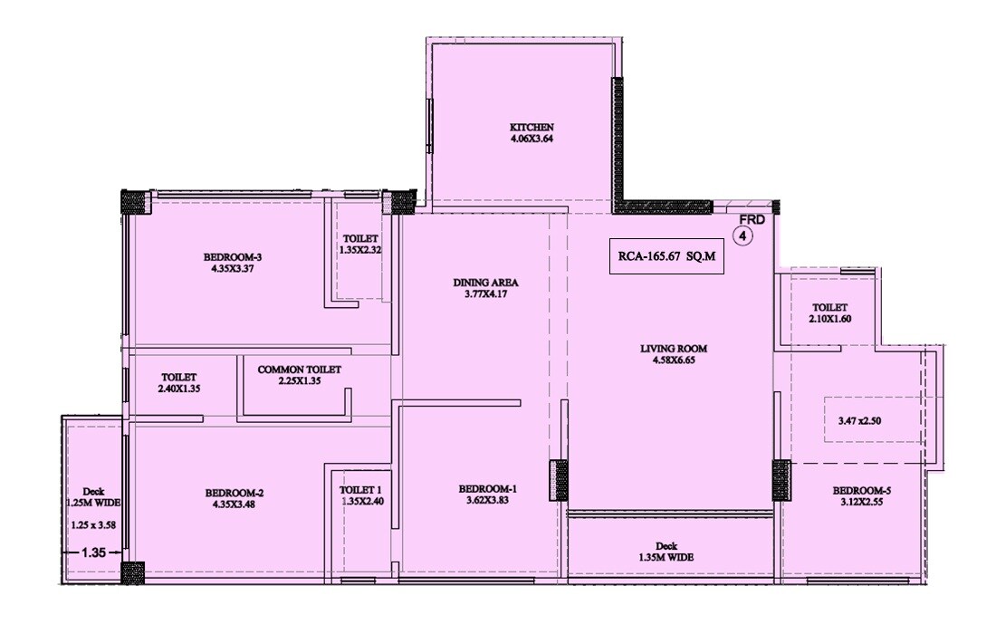 4 BHK 1783 Sq. Ft. Apartment