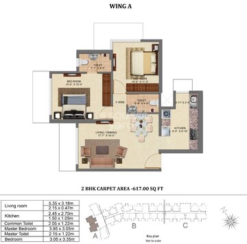  2 BHK Apartment at Chandak 34 Park Estate, Goregaon West – for Rent