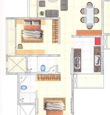 chandak boulevard 15 apartment 2 bhk 1000sqft 20205405155415