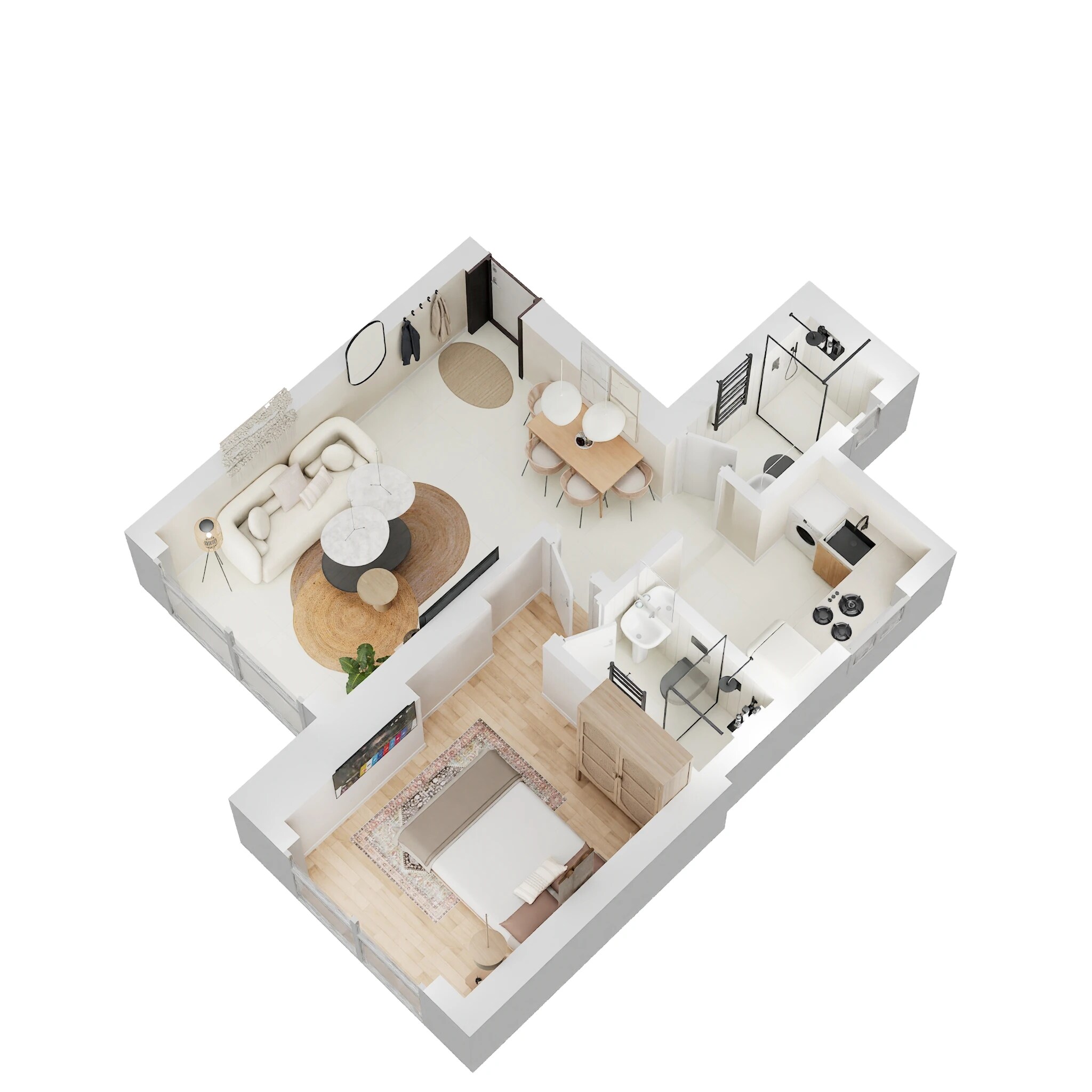 1 BHK 476 Sq. Ft. Apartment