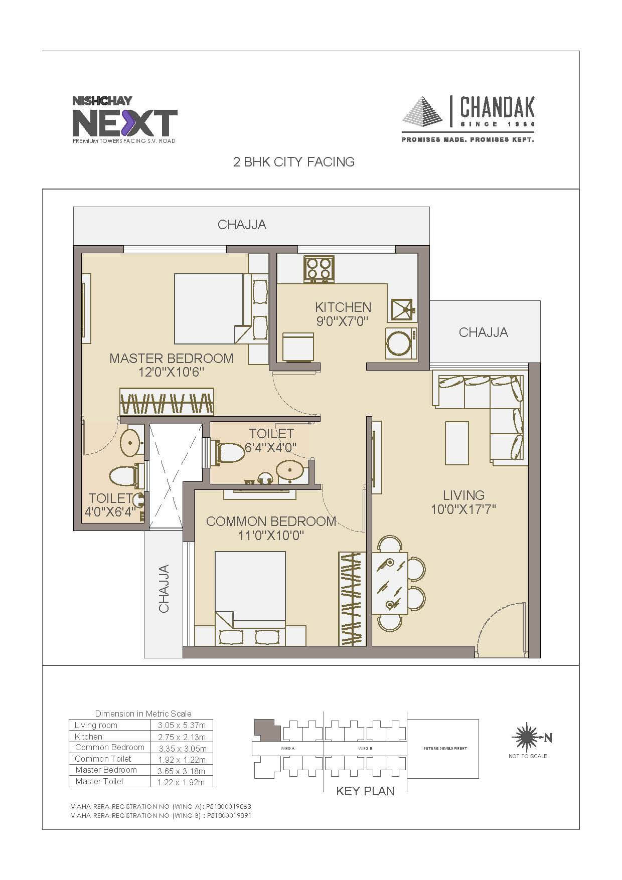 Other, chandak-next 2 Bedroom 583 Sq.Ft. Apartment In Borivali East Mumbai 8803719