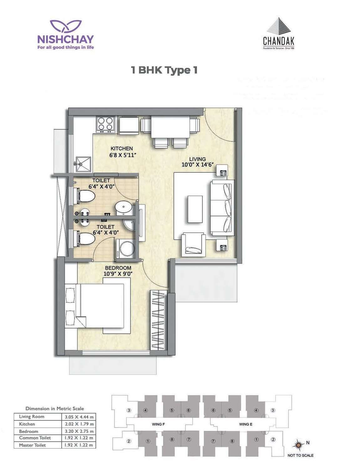 1 Bhk 342 Sq Ft Apartment For Sale In Chandak Nishchay At Rs 85 00 L Mumbai