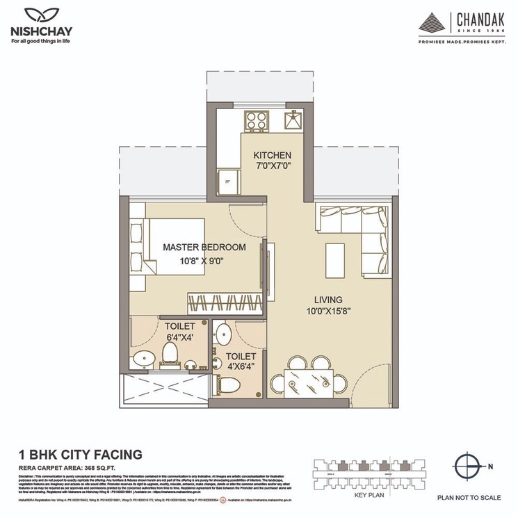 Other, chandak-nishchay-wing-b 1 Bedroom 368 Sq.Ft. Apartment In Borivali East Mumbai 8799801