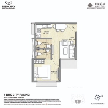  1 BHK Apartment at Chandak Nishchay Wing D, Borivali East – for Rent