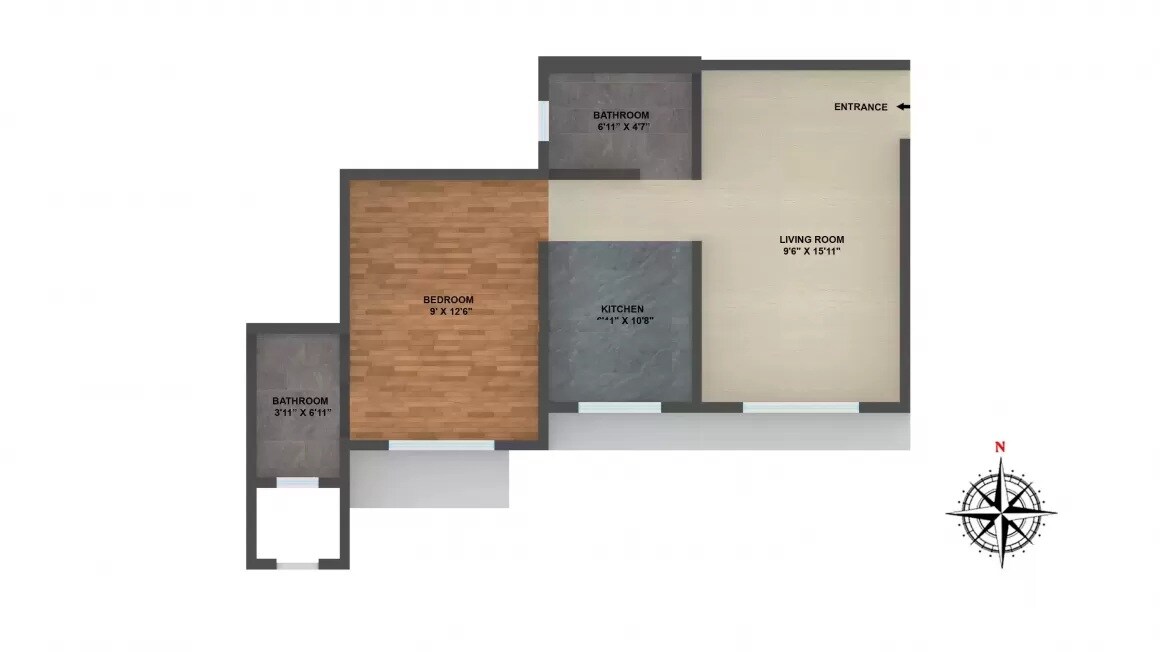 Other, chandak-sparkling-wings 1 Bedroom 650 Sq.Ft. Apartment In Diamond Industrila Estate Mumbai 8516046