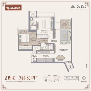  2 BHK Apartment at Chandak Treesourus, Malad West – for Sale