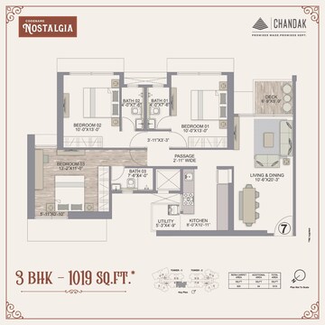  3 BHK Apartment at Chandak Treesourus, Malad West – for Sale