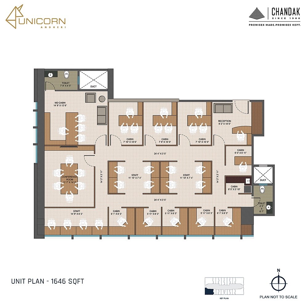 1646 Sq. Ft. Office Space