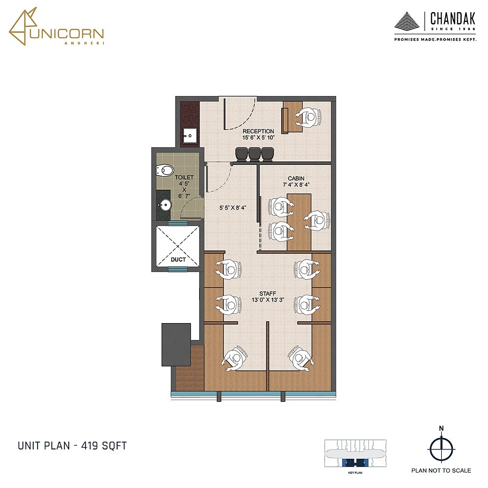 419 Sq. Ft. Office Space