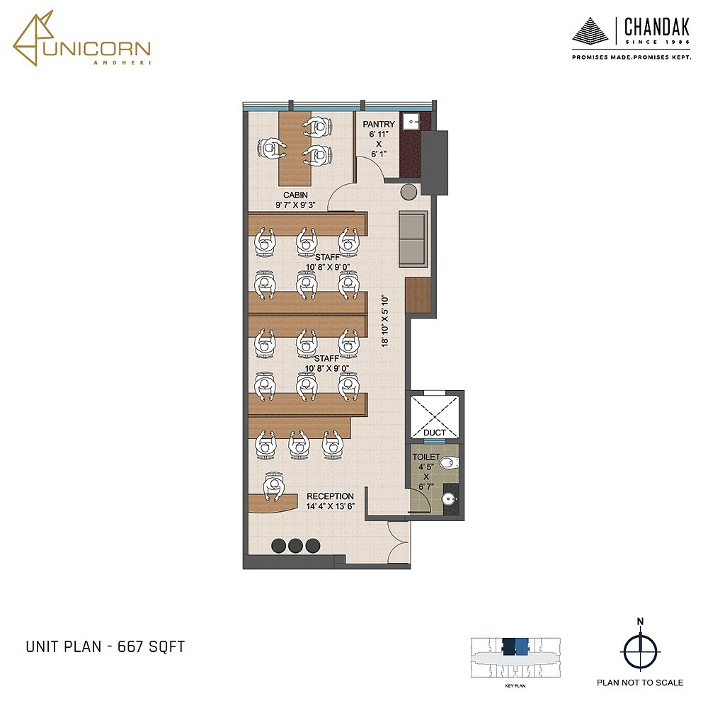 667 Sq. Ft. Office Space