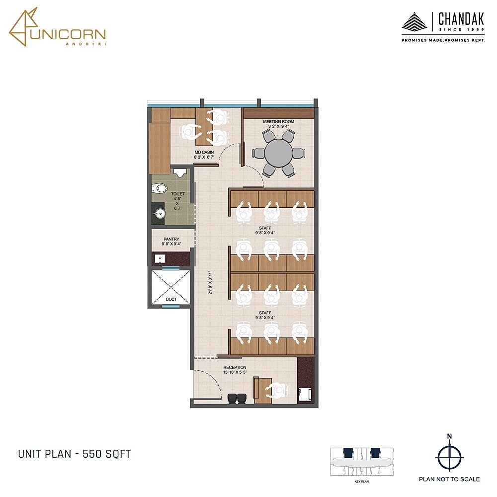 550 Sq. Ft. Office Space
