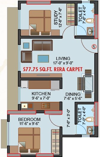 2 BHK Apartment For Resale in Chandiwala Pearl Regency Andheri West Mumbai  7548543