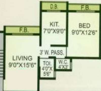 chetana kailash heights apartment 1 bhk 470sqft 20210811180811
