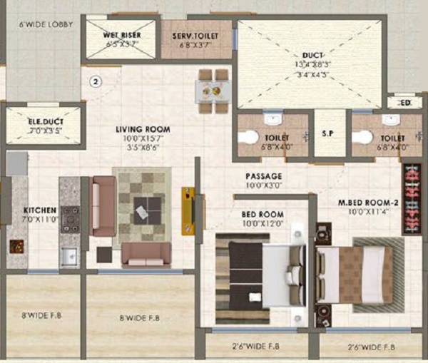 choice ambe sagar apartment 2 bhk 618sqft 20231411161456