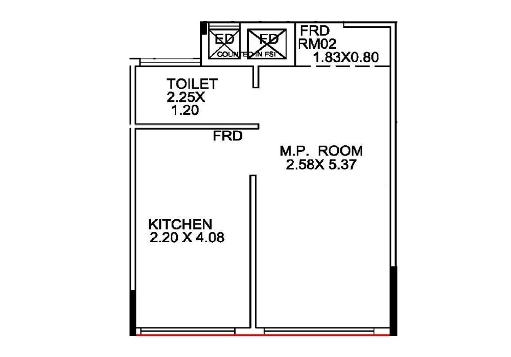 241 Sq. Ft. Studio