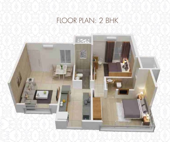 Other, crescent-landmark 2 Bedroom 658 Sq.Ft. Apartment In Andheri East Mumbai 9334999