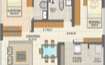 Crystal F W Tower 2 BHK Layout