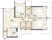 Crystal Vue 3 BHK Layout