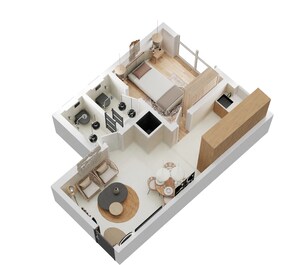 1 BHK 323 Sq. Ft. Apartment in Darshan Phoenix Tower