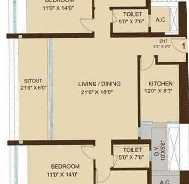 db orchid woods apartment 4 bhk 2465sqft 20213414103405
