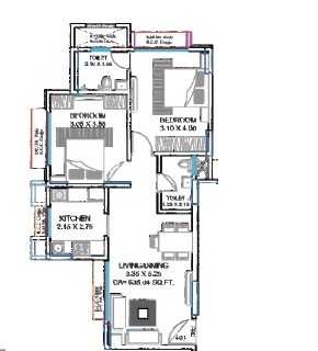 Deepanjali CHS 2 BHK Layout