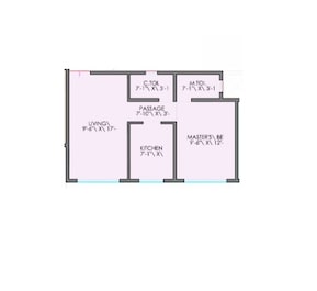 1 BHK 433 Sq. Ft. Apartment in DGS Sheetal Grandeur