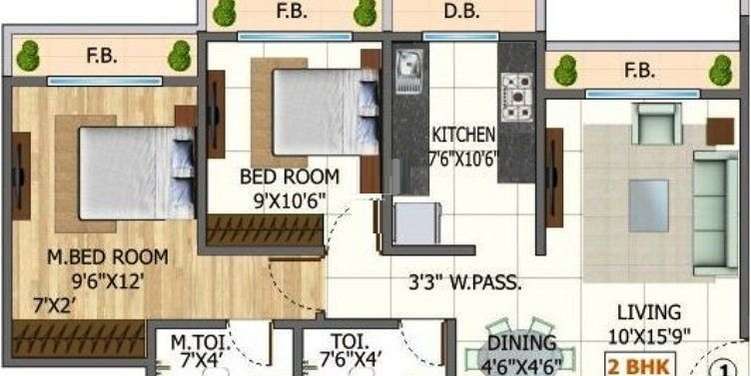 dgs sheetal heights apartment 2 bhk 553sqft 20235118185123