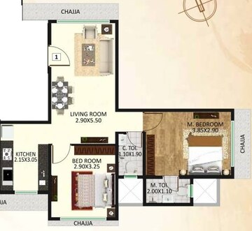  2 BHK Apartment at DGS Sheetal Om Jay Aradhana, Malad West – for Sale