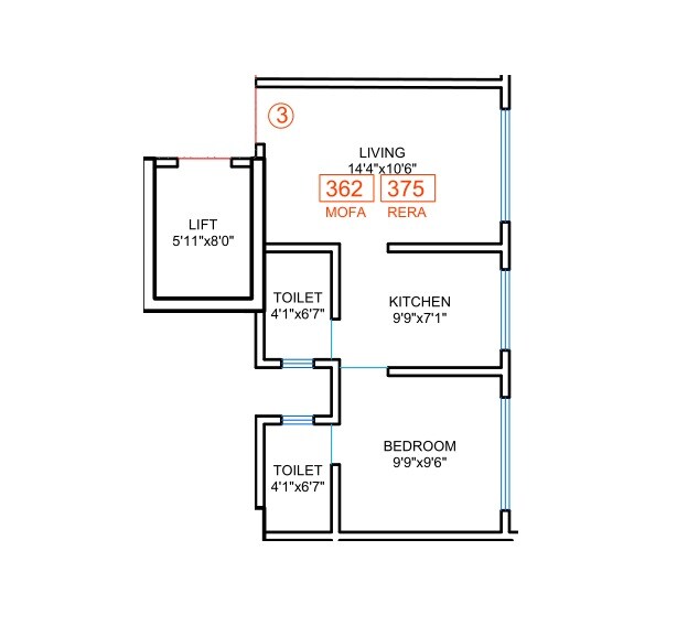 Other, dgs-sheetal-shashank 1 Bedroom 375 Sq.Ft. Apartment In Borivali West Mumbai 9216627